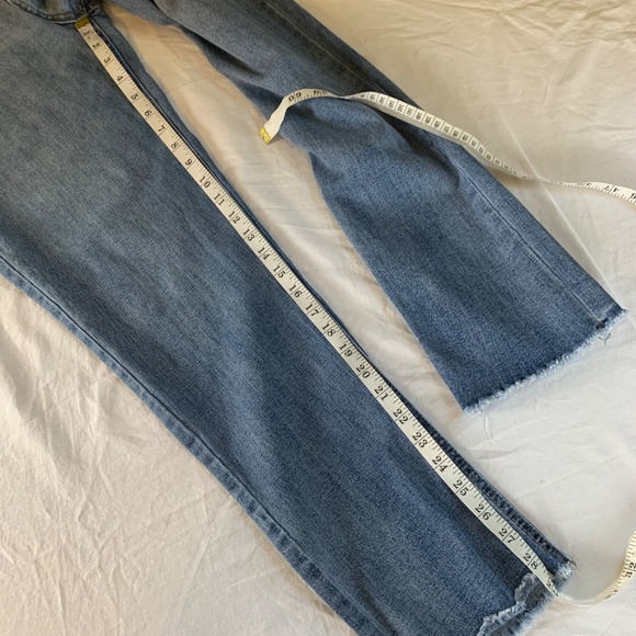 Seven for All Mankind Straight Jeans - Women's Size 14, Medium Wash - Picture 9 of 10